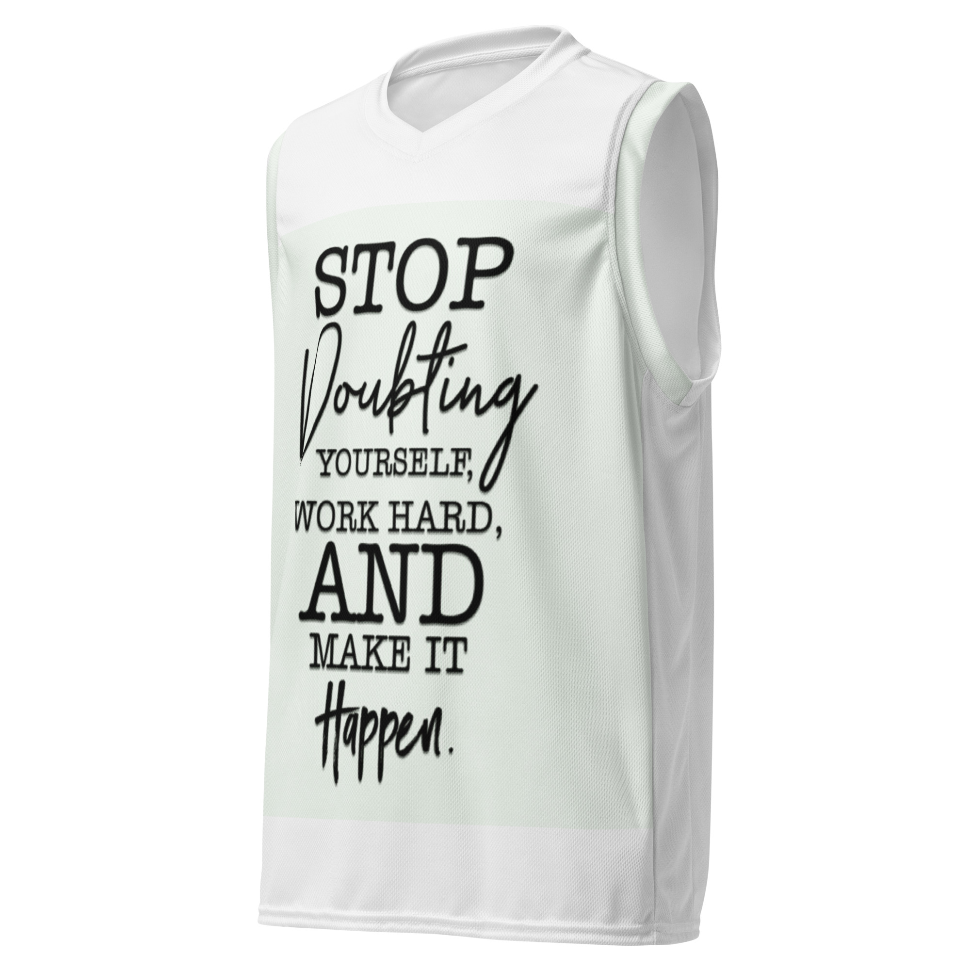 Recycled unisex basketball jersey